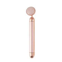 (Red) Gold Beauty Bar Face Vibration Massager Roller Electric Massager Jade Roller Anti-wrinkle Skin Tightening Face Massage Beauty
