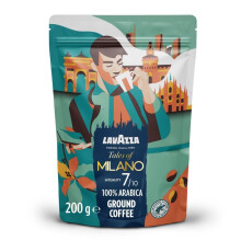 Lavazza, Tales of Milano, Coffee Ground, Ideal for Moka Pots, with Aromatic Notes of Honey and Dried Fruit, 100% Arabica, Intensity 7/10