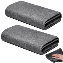 Luoqun88 Magic Cleaning Cloth 2pcs Super Soft Premium Streak-Free Washable Duster For Home, Kitchen, Cars (glass)