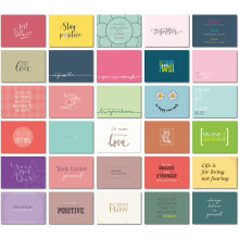 Positive Affirmation Cards Pantone Motivational Postcards pack of 30, Mindfulness gifts for students from teachers, women