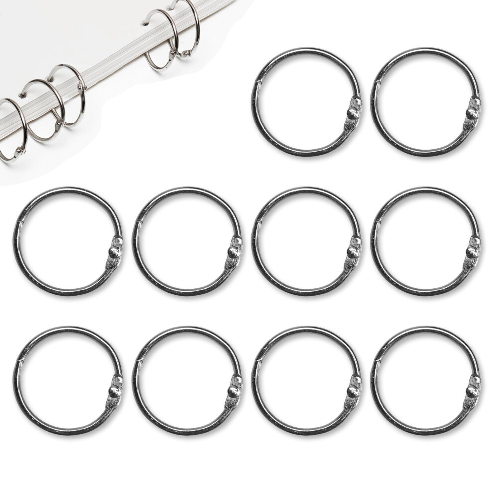Card Rings, 10Pcs 30Mm/1.2 Inch Loose Leaf Binder Rings Small Ring Binder Card Rings Index Card Rings Small Book Rings Ring Binders Clips For Cards 5051227155245