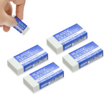 Rubbers Erasers, 4 Pcs 2B White Soft Cute Eraser, Latex-Free Long Lasting Pencil Eraser Rubbers for School, Artists, Architects, Office, Drawing