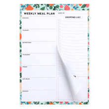 60 Sheets Weekly Meal Planner, Tear off Meal Planner and Shopping List Magnetic Shopping List Pad for Fridge Undated Fridge Notepad for Food Planning