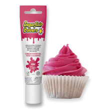Sugarflair Essentials Pink Food Colouring Gel 25g - Concentrated Gel Food Dye for Cake Decorating, Buttercream, Fondant, Royal Icing - Vegan, Kosher