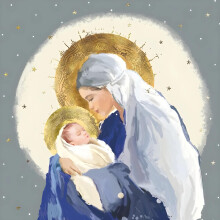 GBCC Charity Christmas Cards Pack of 20 - Religious Nativity Scenes - Assorted Premium Christmas Greeting Cards Multipack with Envelopes