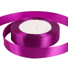 20mm Dark Purple Ribbon for Gift Wrapping 22M,Dark Purple Satin Ribbons Fabric 20mm Thick for Crafting Hair Bow Christmas Polyester Ribbon Cake