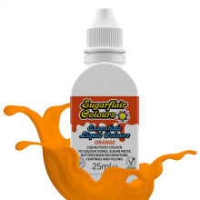 Sugarflair Essentials Orange Food Colouring 25ml - Concentrated Liquid Food Dye for Cake Decorating, Fondant, Buttercream, Royal Icing, Macarons