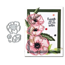 3D Flower Metal Die Cut Stencils for Card Making, Paper Craft DIY Template, Album Embossing and Scrapbooking