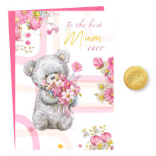 Giftinghouse A5 Foiled Mum Birthday Card with Envelope - Mothers Day Card - Luxury Mothers Day & Birthday Cards for Mum from Daughter and Son