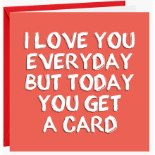 Funny Valentine's Day Card for Him or Her - Valentine's Day Card for Girlfriend, Boyfriend, Husband or Wife