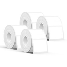 SUPVAN T50M Series Label Maker Tape, 4 Rolls 40mm  30mm 250 Labels/Roll Genuine Laminated Thermal Label Tape Refill