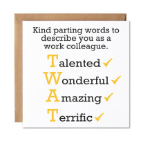 Maise & Rose New Job Card | Funny Work Colleague Card | Sorry Your Leaving | Retirement Card | Good Luck card For Men
