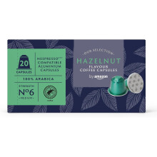 by Amazon Hazelnut Flavoured Aluminium Coffee Capsules, Nespresso