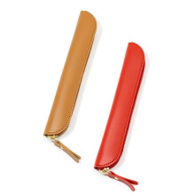 Kaizuca 2 Pack PU Leather Holder, Protective Pen Case, Fountain Pen Holder Case,with Zipper, PU Leather Handmade, Portable, for Stylus Touch Pen