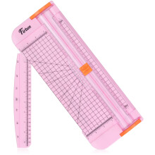 Firbon A4 Paper Cutter 12 Inch Titanium Paper Trimmer Scrapbooking Tool with Automatic Security Safeguard and Side Ruler for Craft, Coupon