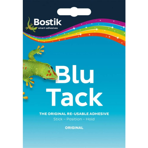 Right Bostik Blue Tack - Original Re-Usable Adhesive: Stick - Position - Hold