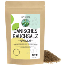 Alpi Nature Danish Smoked Salt Granules 1-3mm 100g 3.5 oz, Cold-Smoked Beechwood Granulated Sea Salt