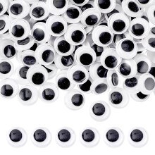 300 Pcs Googly Eyes for Crafts, Black White Craft Eyes Self Adhesive Wiggle Googly Eyes Sticky Googly Eyes for DIY Crafts Projects