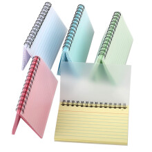 5 Pack Flash Cards, 250 Sheets Index Cards 5x3 Ruled Spiral Bound Revision Record Cards Cue Cards for Office Meeting, School Learning, Memory