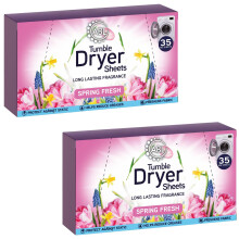 Tumble Dryer Sheets | Laundry Sheets Scented | Fabric Conditioner Sheets 70 Sheets (Spring Fresh)