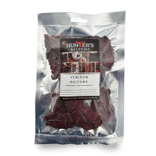 Hunters Biltong - Venison Biltong - 100 Gram - Authentic South African Biltong - High Protein Healthy Snack for Training - Low Sugar & Gluten Free