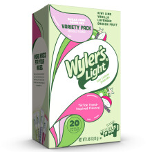 Wyler's Light Singles to Go Powder Packs, Water Drink Mix, Variety Pack, Watertok Basic Flavours, Kiwi Lime, Vanilla, Lavender and Dragon Fruit