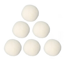6 Pcs Wool Drying Balls High Density Adsorb Impurities Reduce Static Electricity Laundry Wool Balls 4cm/1.6in PREMIUM Wool