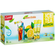 Castello since 1907 Iced Tea (Ice Tea) Zero & Instant Sachets | Lemon | Total 36 sachets | 1 sachet = 500 ml of Tea | Zero Calorie | Zero Sugar