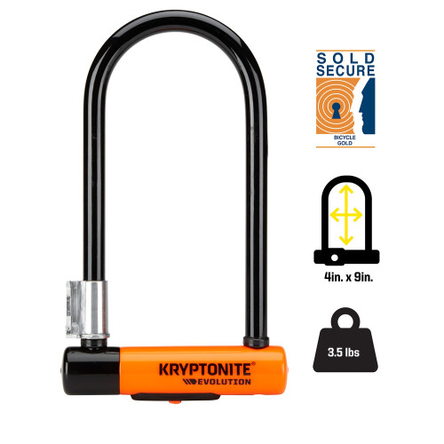 Kryptonite Kryptonite Evolution Standard Bike U-Lock, Heavy Duty Anti-Theft 2