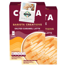 Coffee Sachets Bundle with Costa Coffee Salted Caramel Latte Sachets (6 x 17g) 2 Pack + Brightdale Kitchen Booklet
