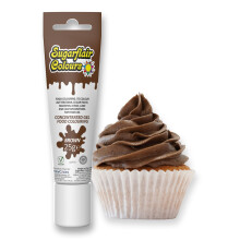 Sugarflair Essentials Brown Food Colouring Gel 25g - Concentrated Gel Food Dye for Cake Decorating, Buttercream, Fondant, Royal Icing - Vegan, Kosher