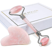 Jade Roller Gua Sha Facial Beauty Roller Skin Care Tools Rose Quartz Massag