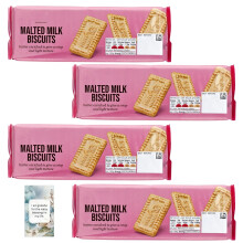 Biscuits Hamper Treat Bundle Consisting Malted Milk Biscuits Snack (4 Pack) – Gift Or Personal Treat By Oerich Gift