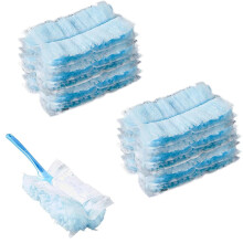 20PCS Dust Magnet Refills with Handle for Flash，Duster compatible with Pledge Flash，Disposable Electrostatic Duster for Cleaning，Lock Away Dust
