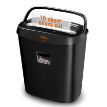 VidaTeco Micro-Cut Paper Shredder, 10-Sheet Shreds Paper/Card/Staple/Clip Paper Shredder for Home Office Use