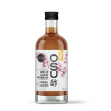 OSU Apple Cider Vinegar with the Mother and Apple Juice 500 ml. Vegan Friendly & Gluten Free.
