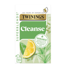 Twinings Superblends Cleanse Tea - Green Tea Herbal infusion with