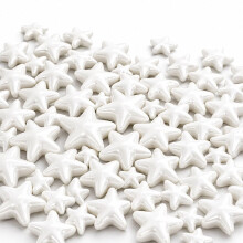Edible Star Sprinkles 100g | Edible Star Sprinkles for Cake Decorating, Cookies & Cupcakes |White Sugar Sprinkles for Wedding