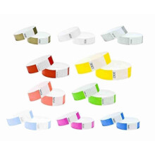 Wristbands Made from Dupont Tyvek 3/4 inch 100 Pack, Paper Like Bracelets Used for Events, Nightclubs, waterparks etc. Multi Coloured