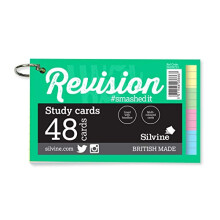 Luxpad 5x3" Ringbound Revision & Presentation Cards - Assorted Colours. 48 Lined Cards Per Pad.