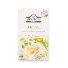 Ahmad Tea Detox Tea | Fruit & Herbal Infusion | Ginger, Dandelion, Nettle, Peppe