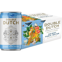 Double Dutch Skinny Tonic Water | Low Calorie Diet Indian Tonic Water | Gluten Free, Vegan Friendly Premium Mixer Perfect For Gin & Cocktails