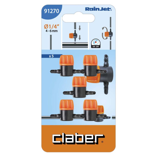 Claber Claber Rainjet 1/4" Shut Off Valve Model 91270 1