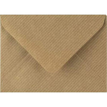 Ribbed Brown Envelopes 5" x 7" / 133mm x 184mm Coloured Envelopes Great for Greeting Cards, Wedding Invitations, Crafts, Business/Office