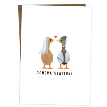 BYANIKA Congratulations Wedding Card | On Your Wedding Day, Just Married, Getting Hitched, For The Newlyweds, Bride & Groom To Be, Happy Couple