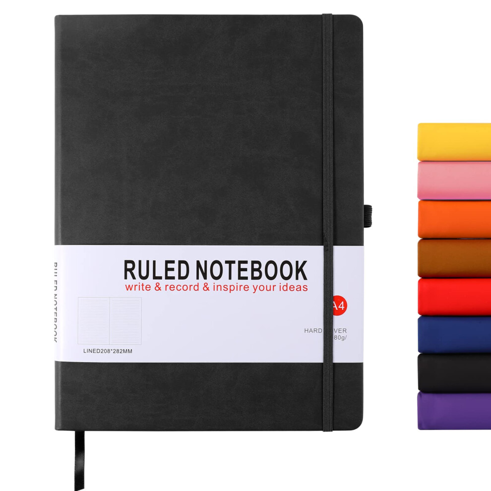 Photos - Notebook HIJYOO A4 ,  A4 Journal  Hardcover Notepad with Bookmark Composition s, Pen Loop, and Elasti