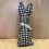 Easter Bunny Tiered Tray Decor Fabric Stuffed Rabbit 9.6 3