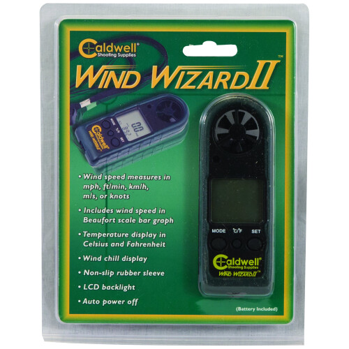 Caldwell Wind Wizard II Wind Meter with Multiple Wind Readings, LCD Backlight and Lanyard for Long Range, Shooting and Hunting 2