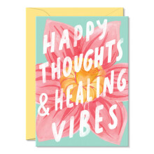 SWEETZER & ORANGE Elegant Get Well Card – 5”x7 with Interior Greeting – Wellness Card with Thick Cardstock Envelope & Gold Foil Sticker