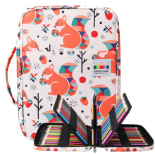 BOMKEE Drawing Pencil Case 220 Slots Colored Pen Organizer Bag Portable Handy Painting Storage Stationery Pouch Waterproof Multilayer Gel Pens